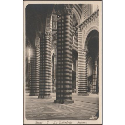Interno, La Cattedrale, Siena, c.1920s - Traldi Foto Cartolina