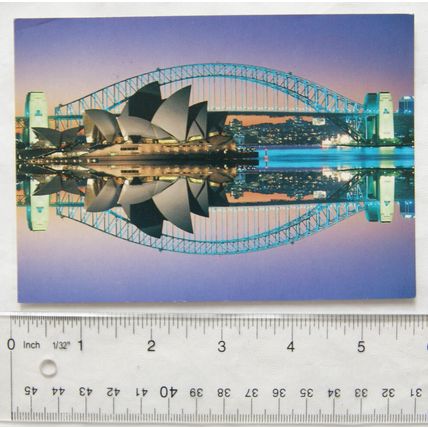 c1994 postcard Sydney Harbour Bridge & Opera House