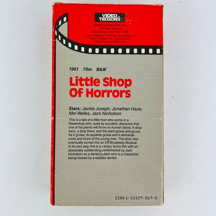 Little Shop Of Horrors - featuring Jack Nicholson VHS Video Tape