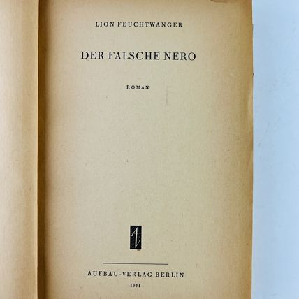 The False Nero by Lion Feuchtwanger (German Edition)