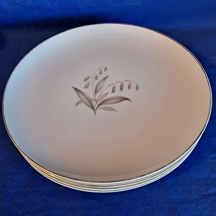 Vintage 4 KAYSONS Fine China GOLDEN RHAPSODY 9 1/4 Dinner PLATE 86186 Japan 1961