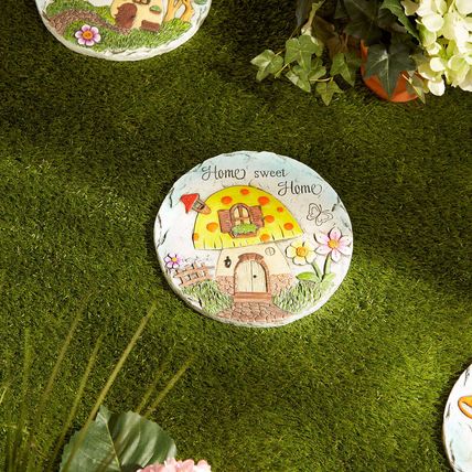 Gardener Gifts Home Sweet Home Stepping Stone Pathway Flowerbed Decor Lawn Decor