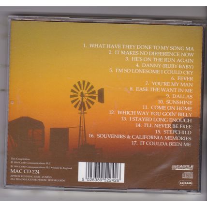 Bille Jo Spears : Come On Home - The Best Of. (1994) CD Album