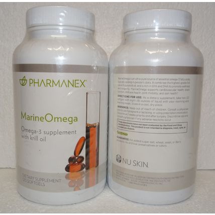 Nu Skin Nuskin Pharmanex Marine Omega MarineOmega Sealed 120 Softgels Bundle