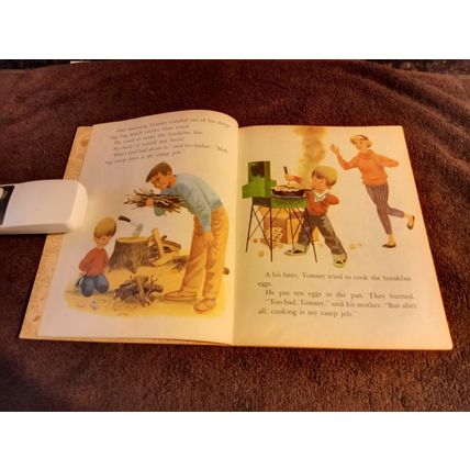 Little Golden Book Tommy's Camping Adventure By Gladys Saxon (B) Edition 1971