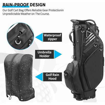 Golf Stand Bag 14 Way Full-Length Dividers with Stand, Lightweight Waterproof Go