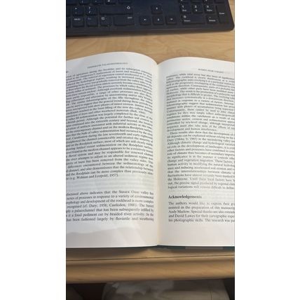 Temperate Palaeohydrology - fluvial processes in the temperate zone... 1991 HBK