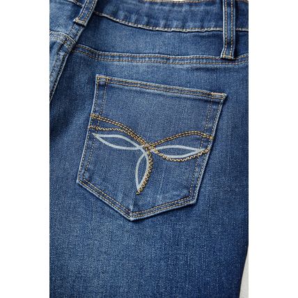 Sail Blue Western Stitch Patched Pocket Bootcut Jeans