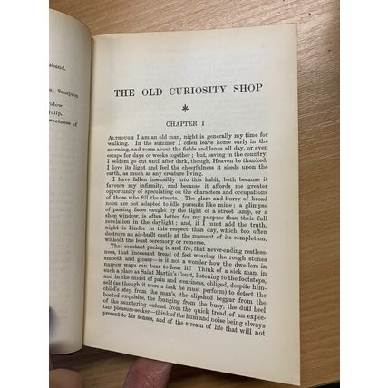 1914 CHARLES DICKENS OLD CURIOSITY SHOP FIRESIDE EDITION FICTION HB BOOK (P4)