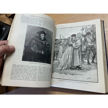 c1900s CASSELL'S HISTORY OF ENGLAND VOLUME 2 ILLUSTRATED 1.6kg HB BOOK (P8)