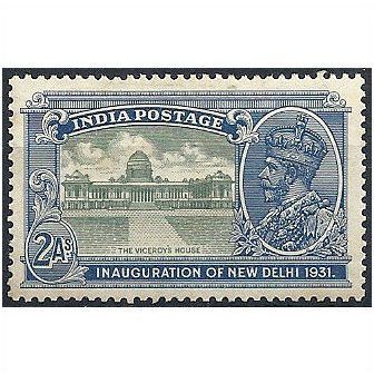 India 193 SG229 2a Green & Blue Inaug New Delhi Mounted Mint...