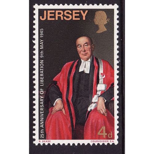 1970 Jersey, 25th Anniversary 0f Liberation, M Mint Stamp SG 34