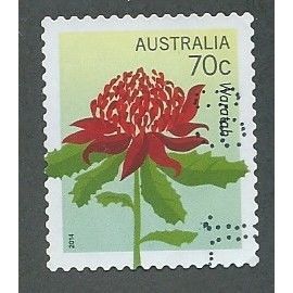 AUS 2014 60c (S/A) 'FLORAL EMBLEMS' (PERF 12.5) FINE USED (EBID37-321)