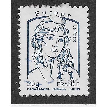 FRA 2013 'EUROPE 20g' 'MARIANNE DE FRANCE' FINE USED(EBID58-148)