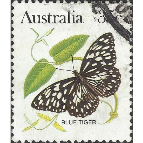 AUSTRALIA, BUTTERFLY, Blue Tiger, brown 1983, 35c