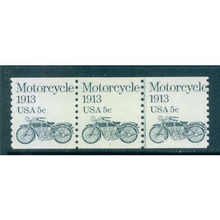 1899 5c Motorcycle Fine MNH Dry Gum PNC 1/3 W0544