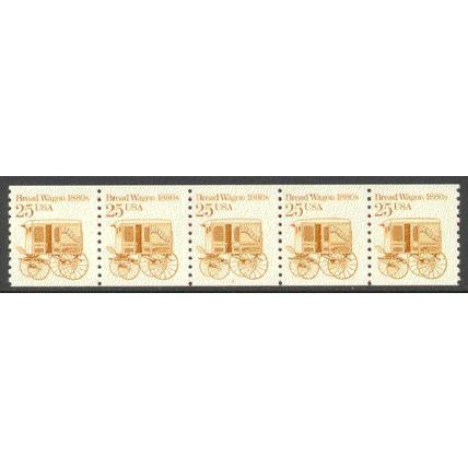 2136 25c Bread Wagon Fine MNH Dry Gum PNC 2/5 R0998