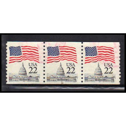 Used 2115a 22c U.S. Flag Fine PNC 12/3 PA2532