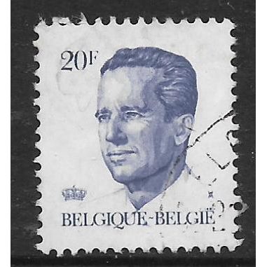 BELGIUM 1982 KING BAUDOUIN 20F BLUE SG2722 FINE USED