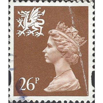WALES, QE II, Machin, brown 1996, 26p