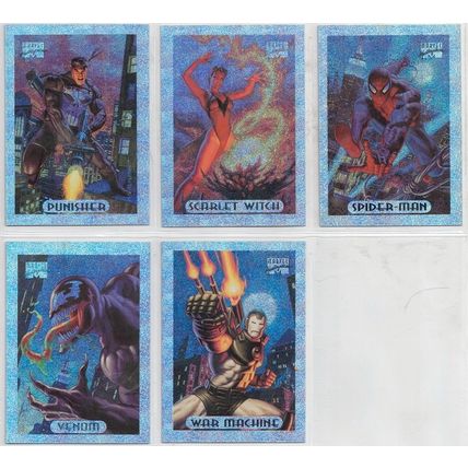 MARVEL MASTERPIECES ' HOLOFOIL 10 card ' SET (1994)