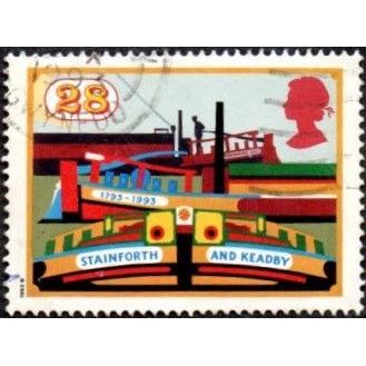 1993 Inland Waterways, 28p Value. Yorkshire Maid. Fine Used