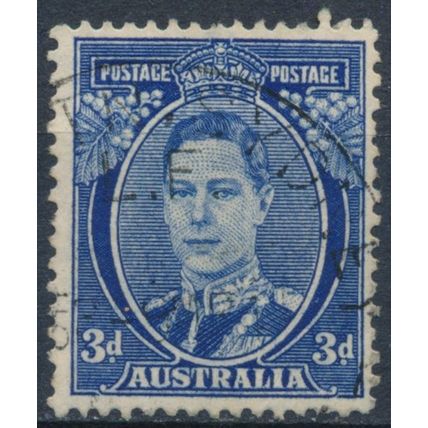 KGVI: 3d - Australia 1941 - FH - SG 186 (A)
