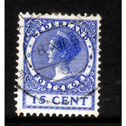 NETHERLANDS 1924 SG 320A 15c BLUE FINE USED #6