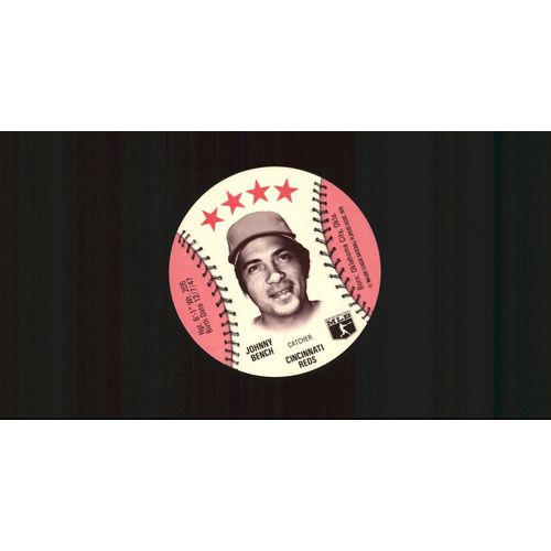 1976 Isaly Discs Johnny Bench