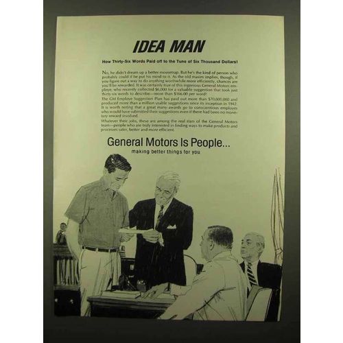 1965 General Motors Ad - Idea Man