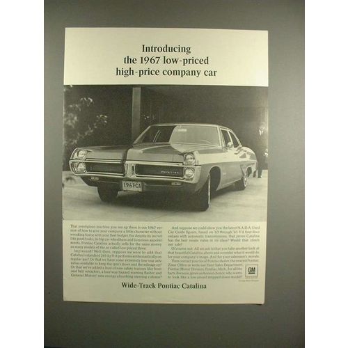 1967 Pontiac Catalina Car Ad - Low Priced