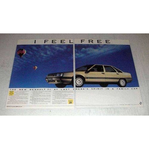 1986 Renault 21 Car Ad - I Feel Free