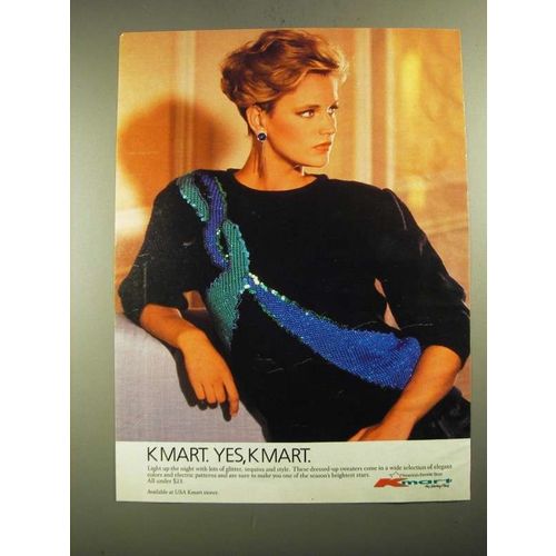 1987 Kmart Sweaters Ad - Kmart. Yes, Kmart.