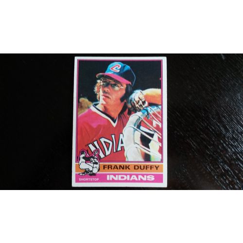 1976 Topps Card # 232 Frank Duffy Very Good (3) Cleveland Indians