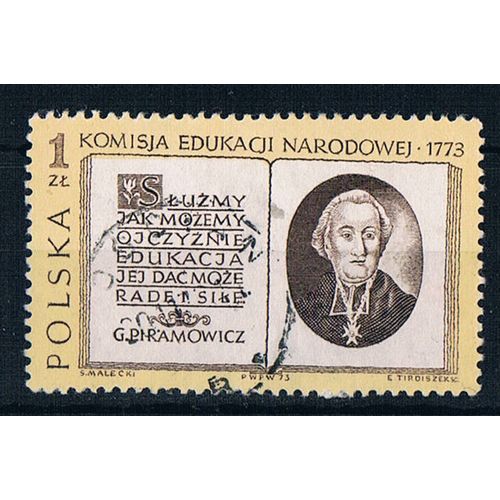 Poland 1973 SG2264 po10 Bicent. Of National Education Commission 1z Used Stamp