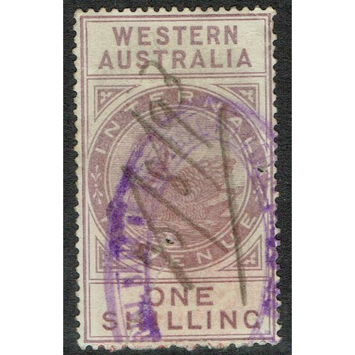 Western Australia 1893 Fiscal 1/- Dull Purple SGF15 FU