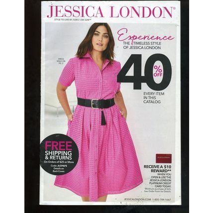 JESSICA LONDON Plus-Size Women's Fashion & Lingerie CATALOG Spring 2020
