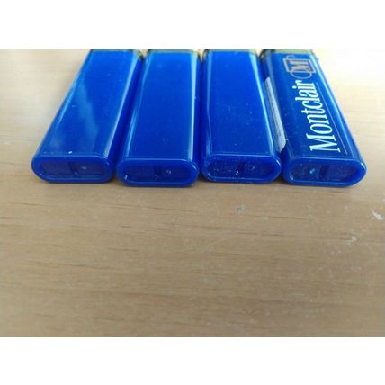 Set Of Four Montclair Cigarettes Blue Disposable Lighters