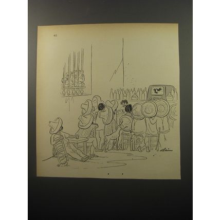 1950 Cartoon by Alain (Daniel Brustlein)