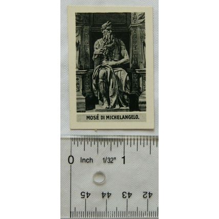 1936 Scerries Cigarette card No. 7 Muse di Michelangelo