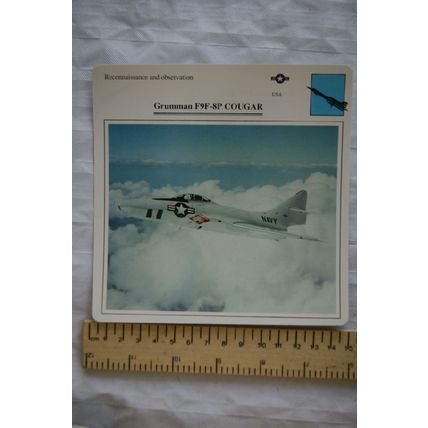 Grumman Cougar - USA - Reconnaissance & Observation - Collectors Club Card