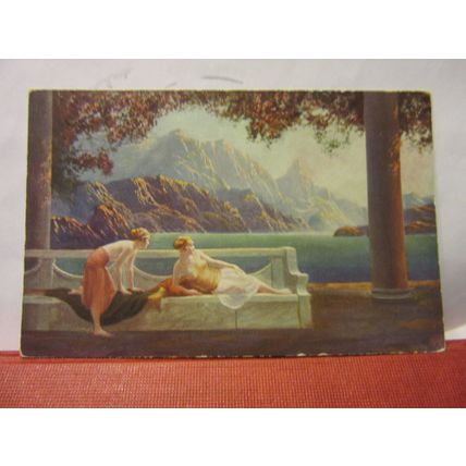GOLDEN DAWN by Jean Lasalle antique postcard, Raphael Tuck 'Oilette de luxe B /