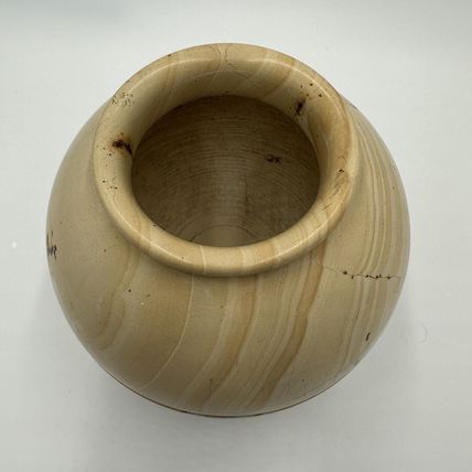 Sedlak Interior Marble Vase Urn USA Crackled Design Stone Heavy Home Decor