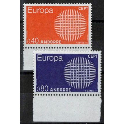 ZAYIX French Andorra 196-197 MNH Europa Cept 071823S64M