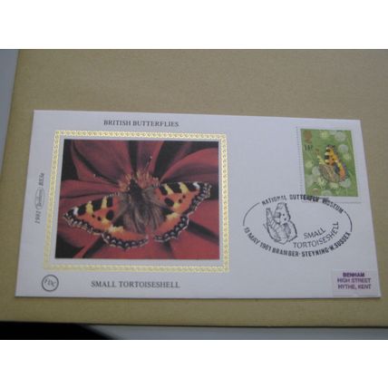 1981 Benham silk Cover - British Butterflies - Small Tortoiseshell