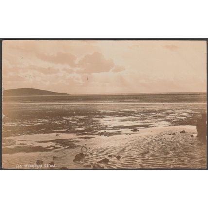 Moonlight Effect, Seascape, Landscape, 1904 - Photochrom RP Postcard