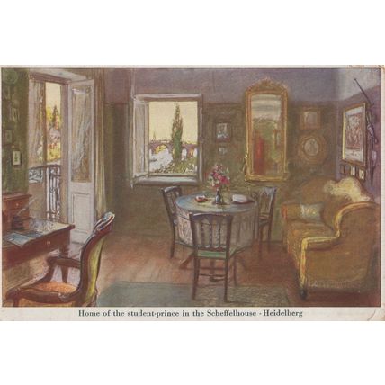 Scheffelhaus Heidelberg Home Of The Student Prince German Postcard
