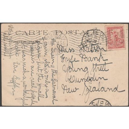 Madame Carnaval, Carnaval de Nice, 1911 - Canvin CPA