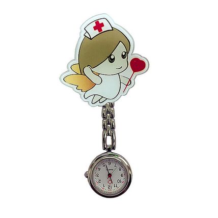 Nurses' Watch Quartz Watch Brooch Tunic Fob Pocket Watch Pendant Harajuku New UK