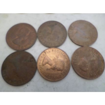 UK / GB - 30 - 1d (one penny) coins - dated 1967 #2
